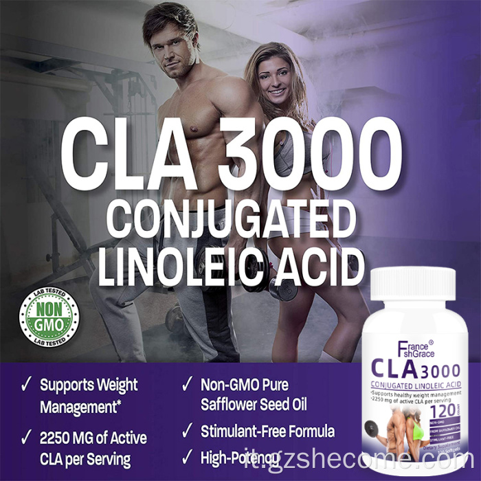 Supporta i softgel con acido linoleico coniugati in peso sano